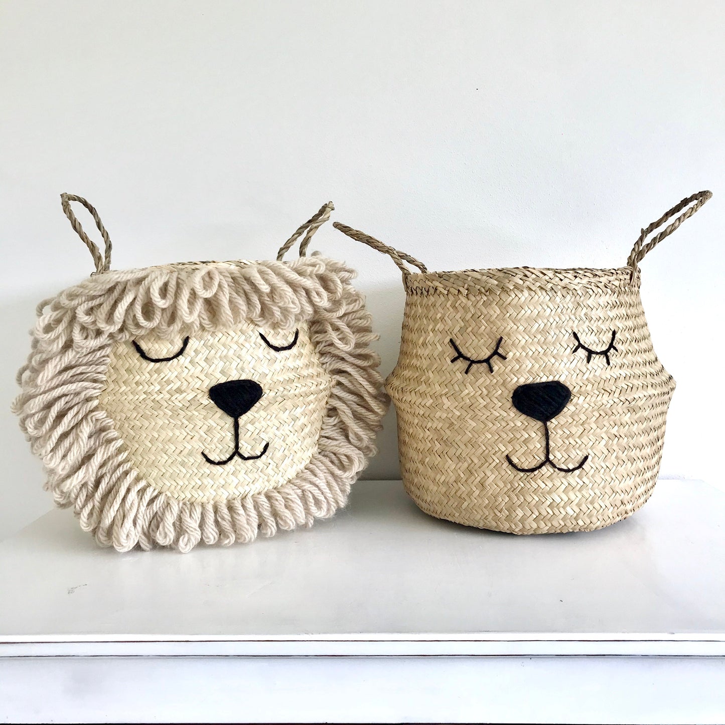 Bellybambino Natural Lioness Seagrass Basket - Large