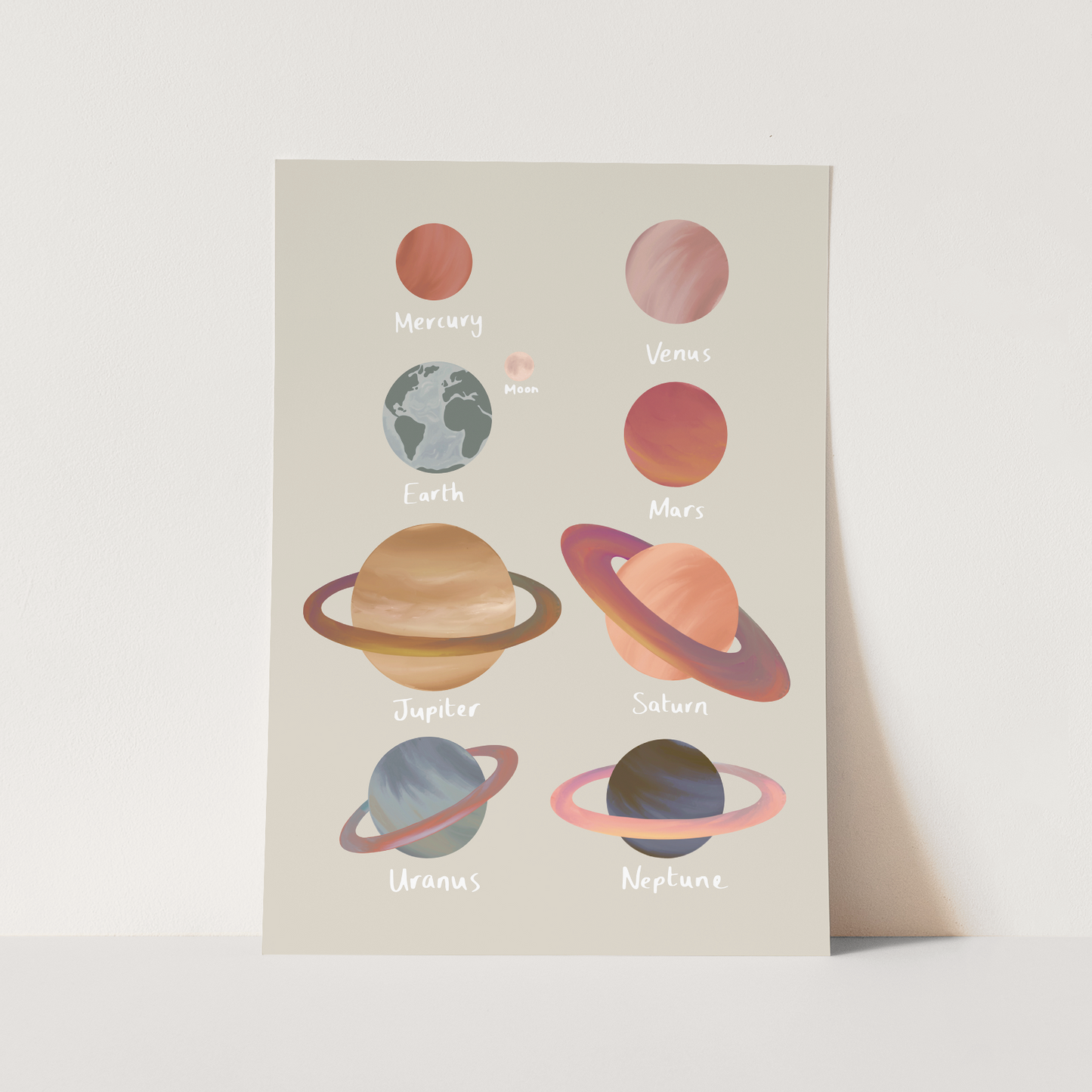 Kid of the Village Planets Art Print - Stone