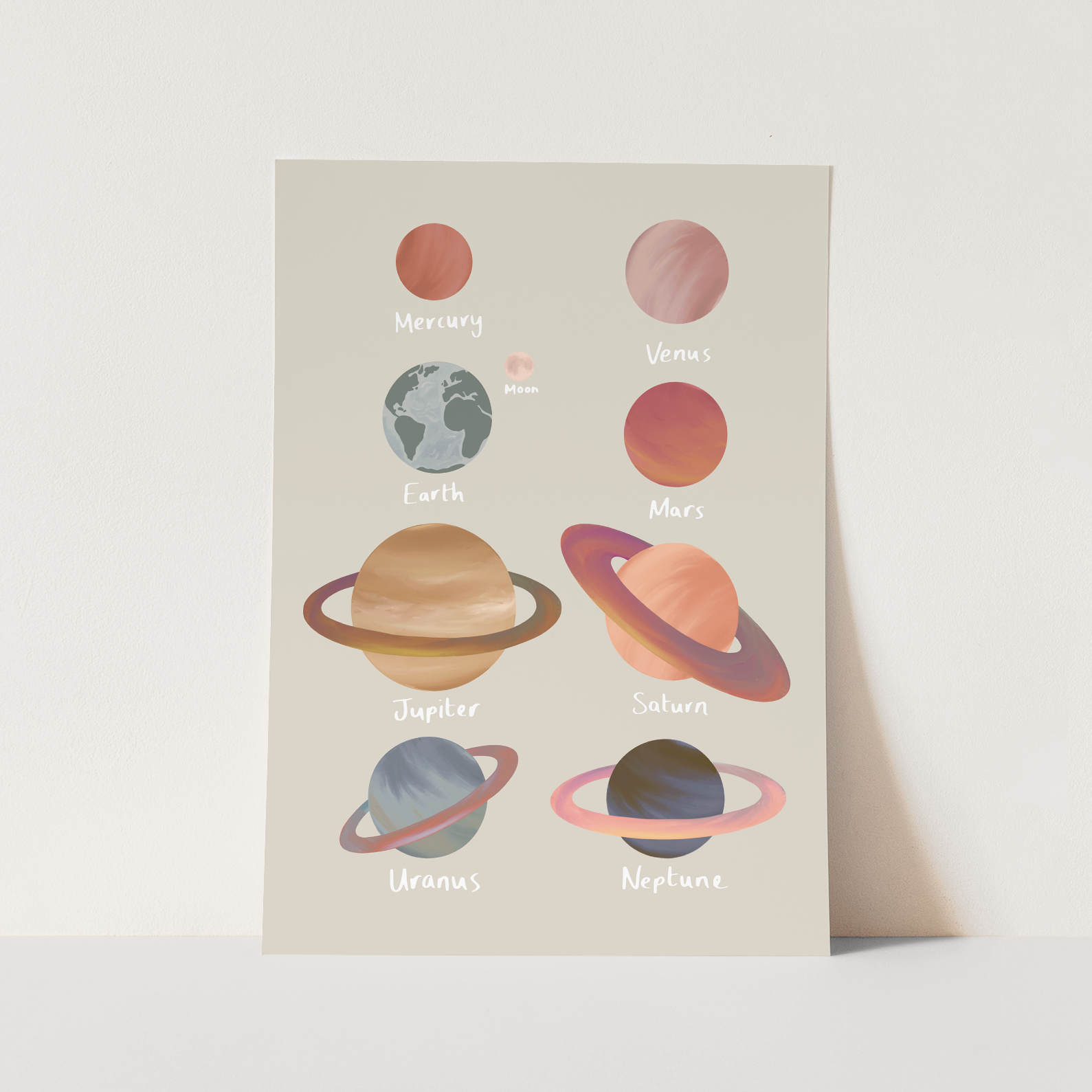 Kid of the Village Planets Art Print - Stone
