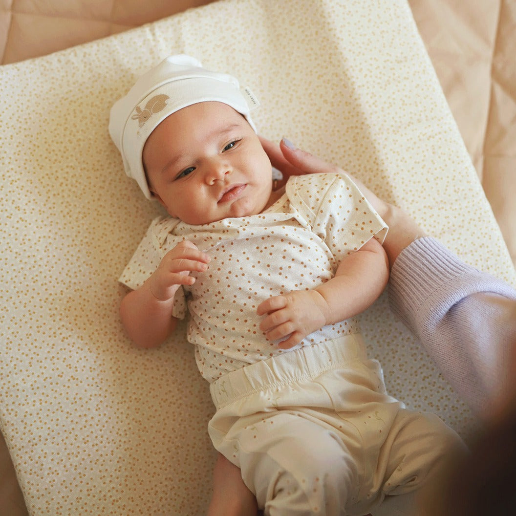 Avery Row Organic Printed Baby Bodysuit - Daisy Meadow