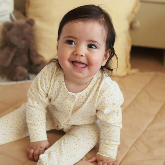 Avery Row Printed Baby Sleepsuit - Daisy Meadow
