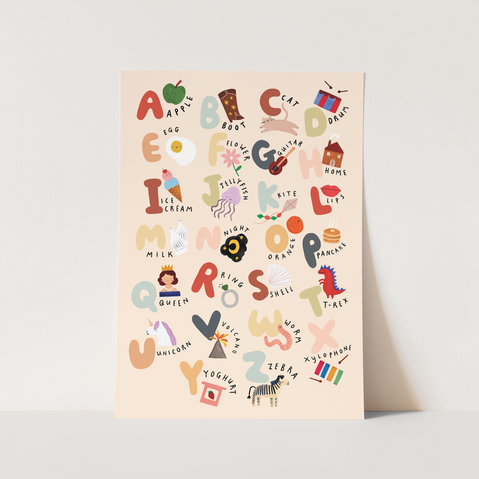 Kid of the Village The Alphabet Art Print