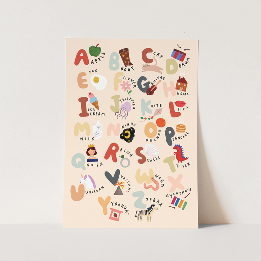 Kid of the Village The Alphabet Art Print