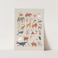 Kid of the Village Animal Alphabet Art Print - Stone