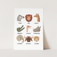 Kid of the Village Animal Safari Art Print - White