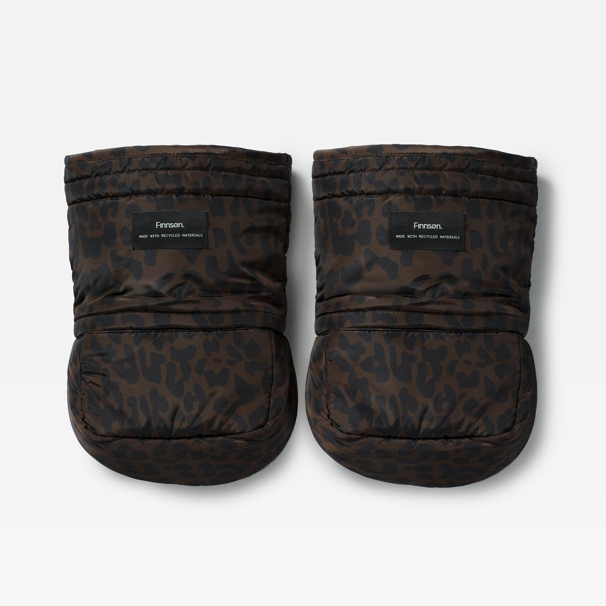 Finnsøn ASTRID Eco Universal Stroller Mittens - Chocolate Leopard