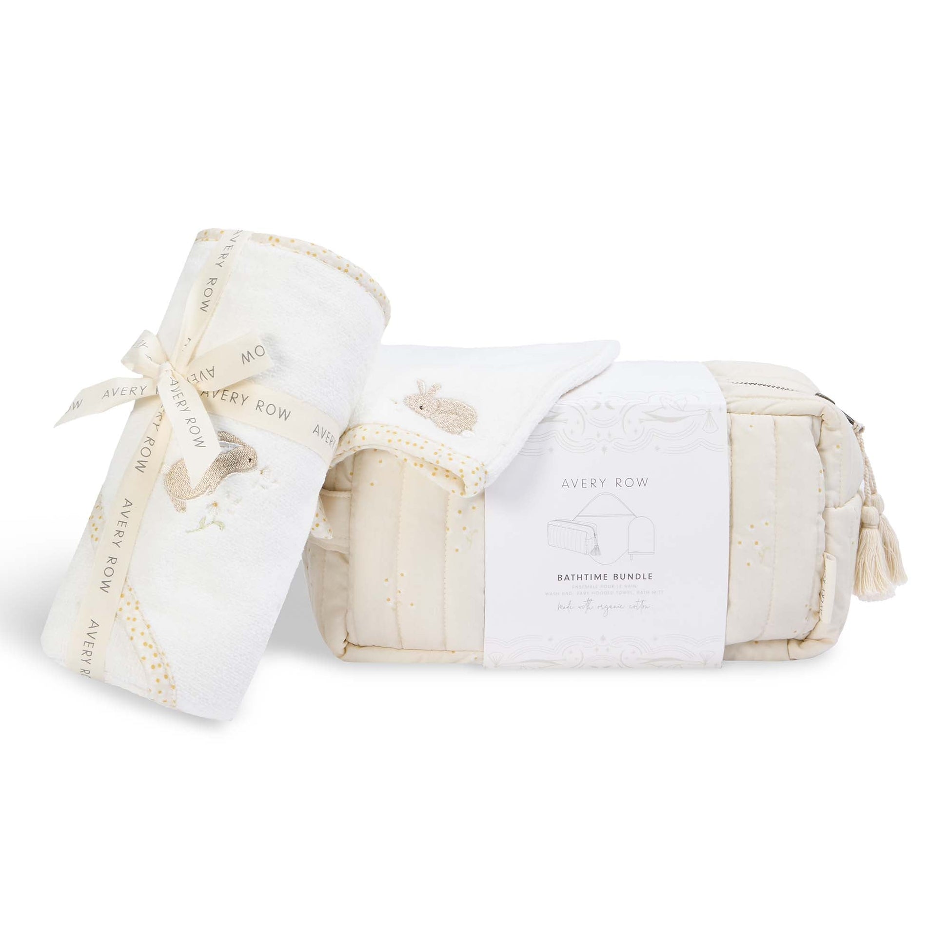 Avery Row Bathtime Bundle New Baby Gift Set - Chamomile