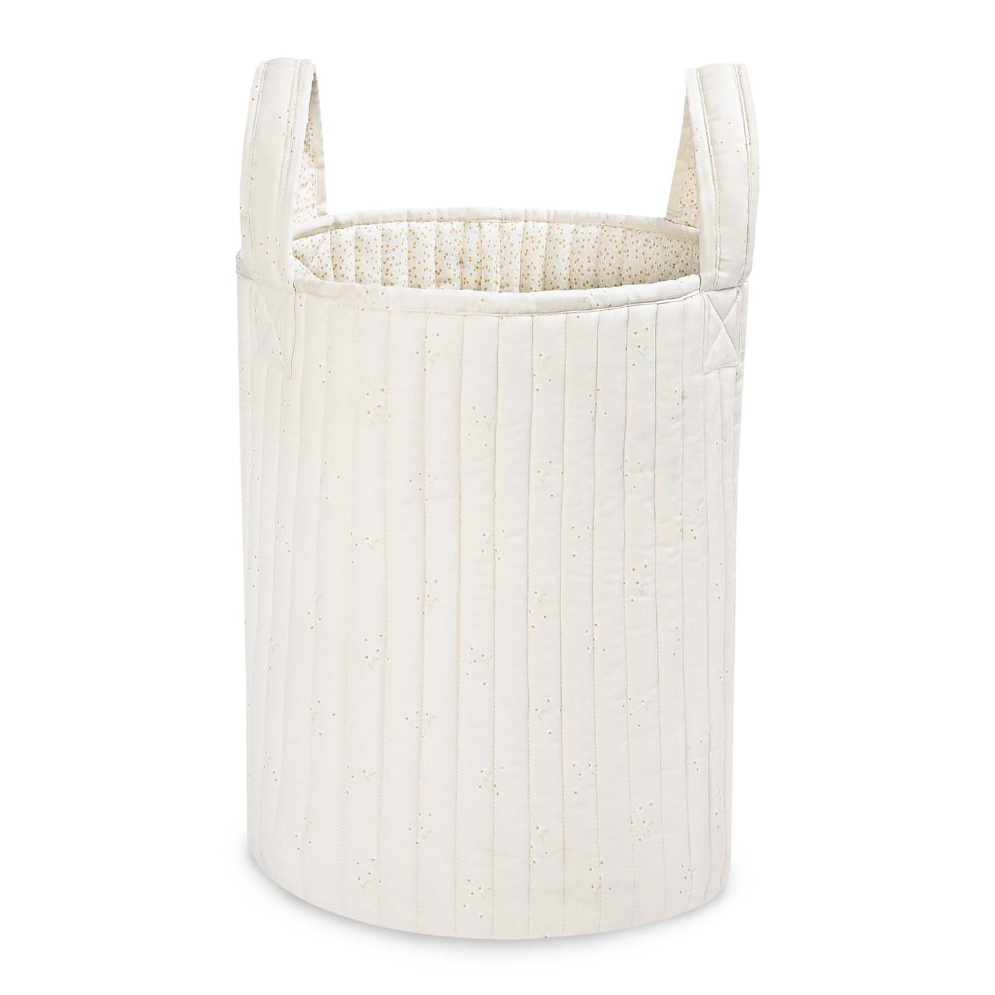 Avery Row Large Quilted Storage Basket - Wild Chamomile/Daisy Meadow