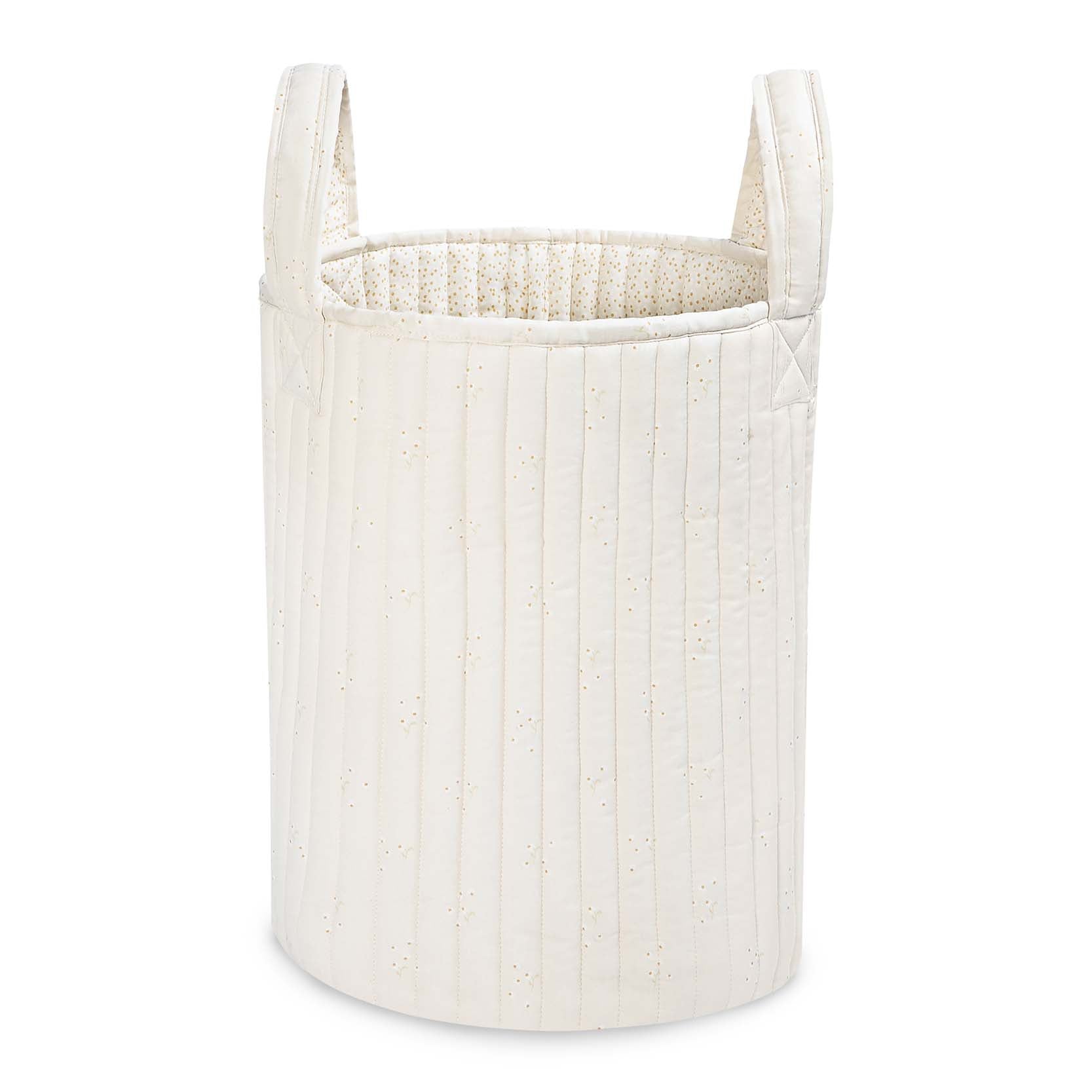 Avery Row Large Quilted Storage Basket - Wild Chamomile/Daisy Meadow