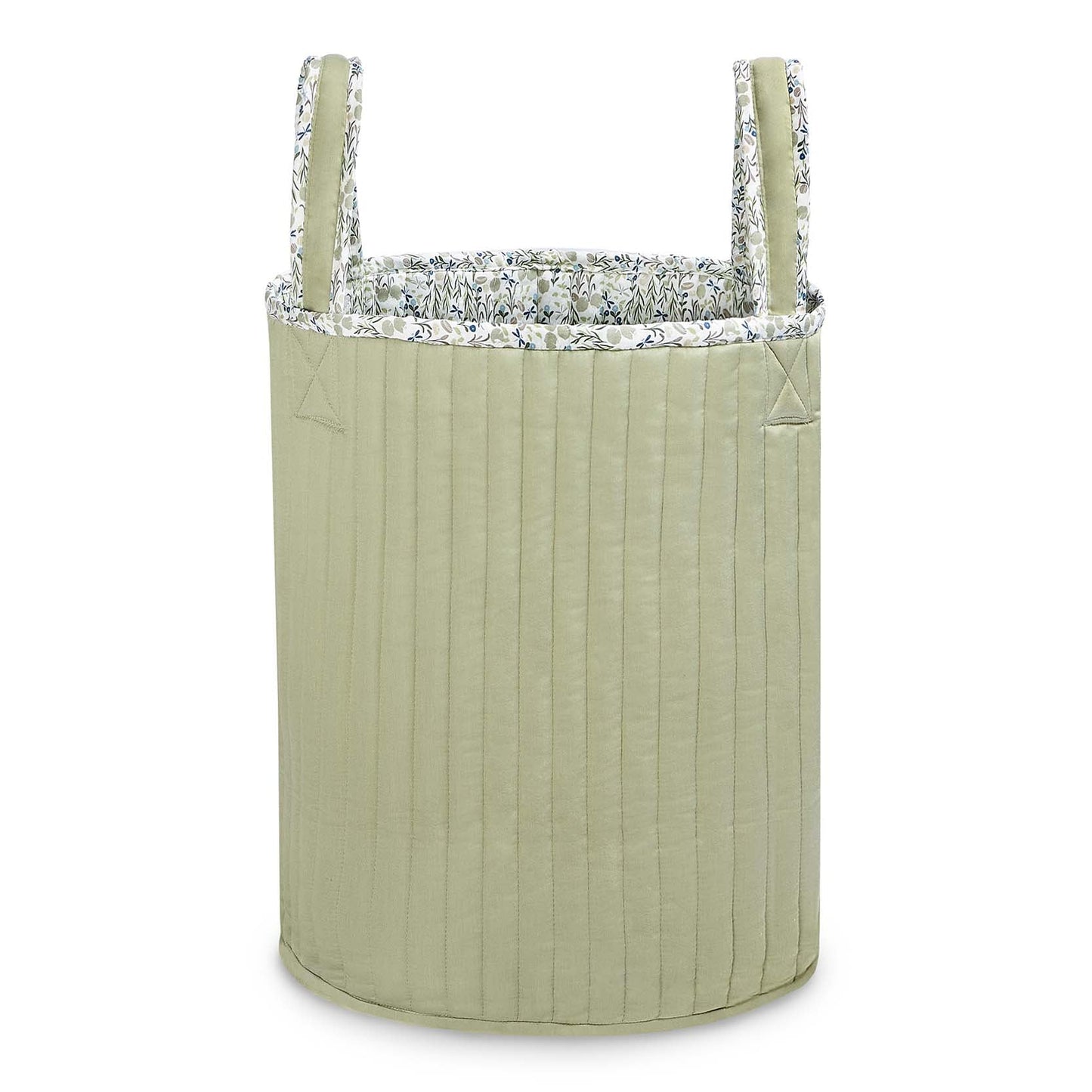 Avery Row Large Quilted Storage Basket - Riverbank/Willow