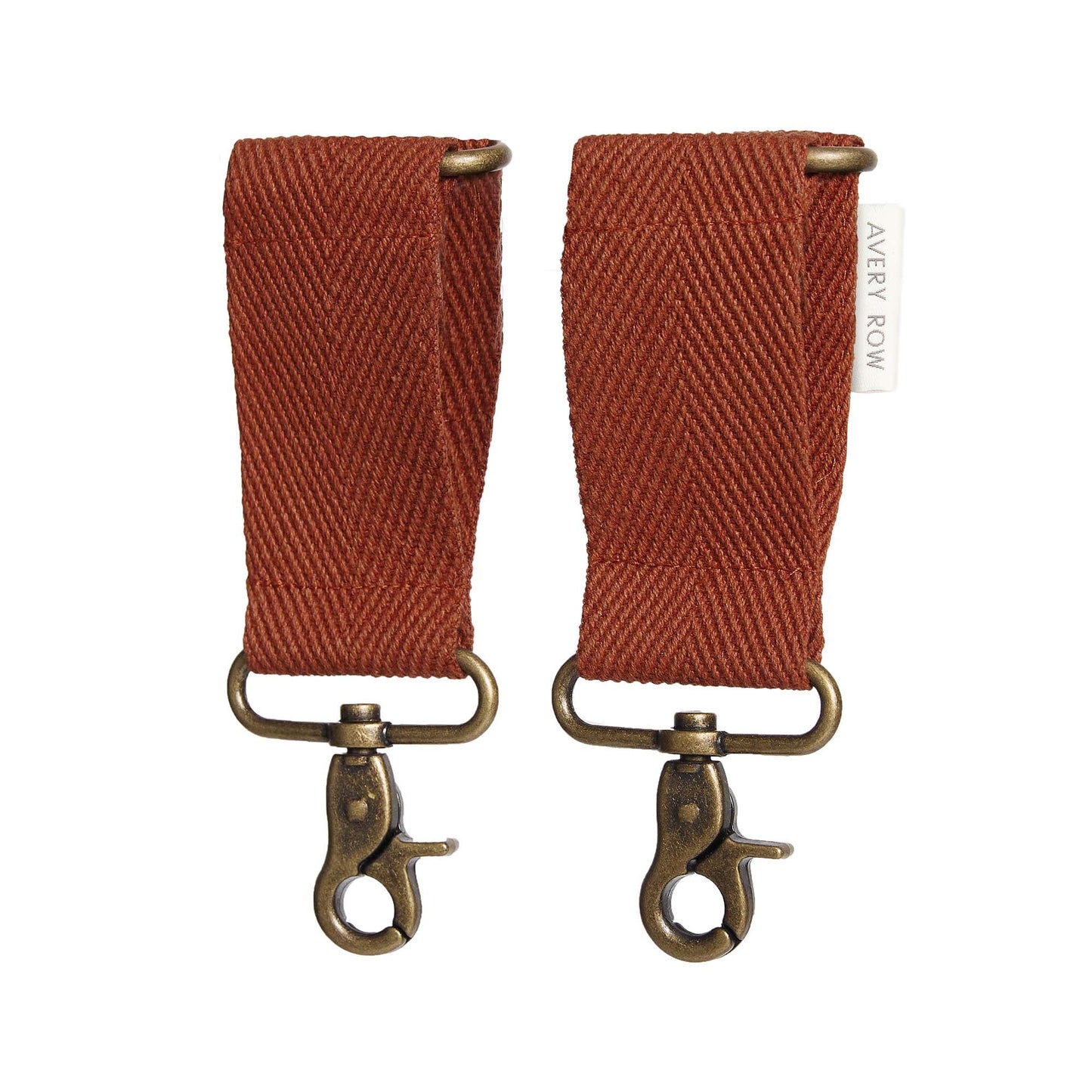 Avery Row Cotton Pram Bag Clips - Cinnamon