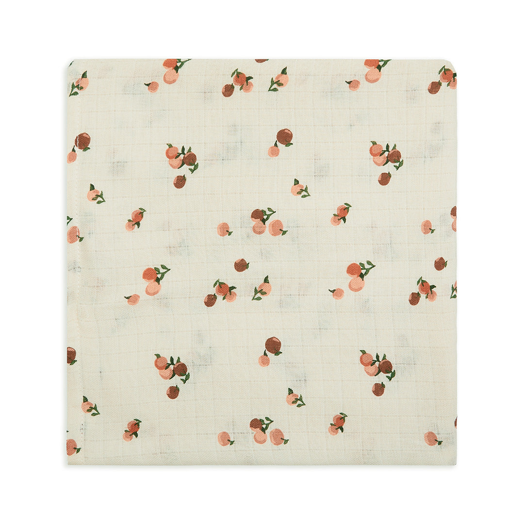 Avery Row Organic Baby Muslin Swaddle - Peaches