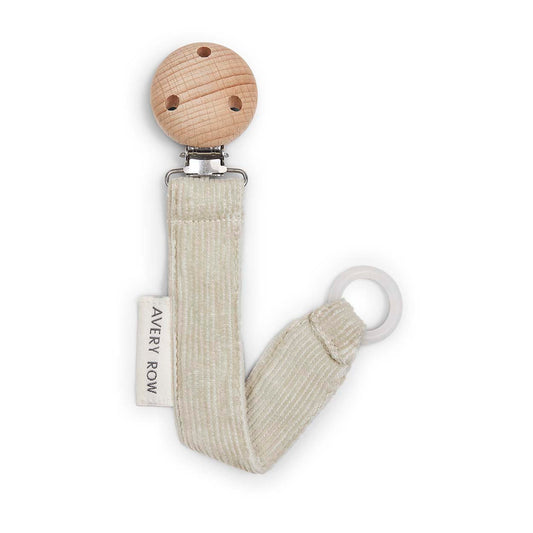 Avery Row Pacifier Holder - Corduroy Willow