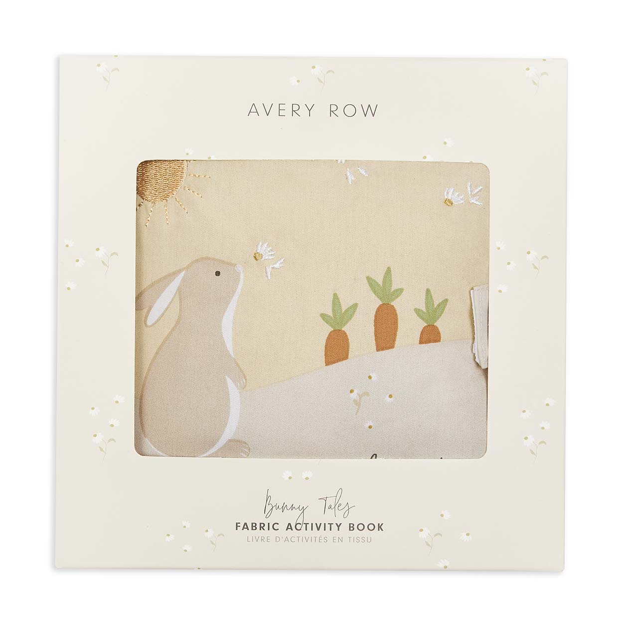 Avery Row Baby Fabric Book - Bunny Tales