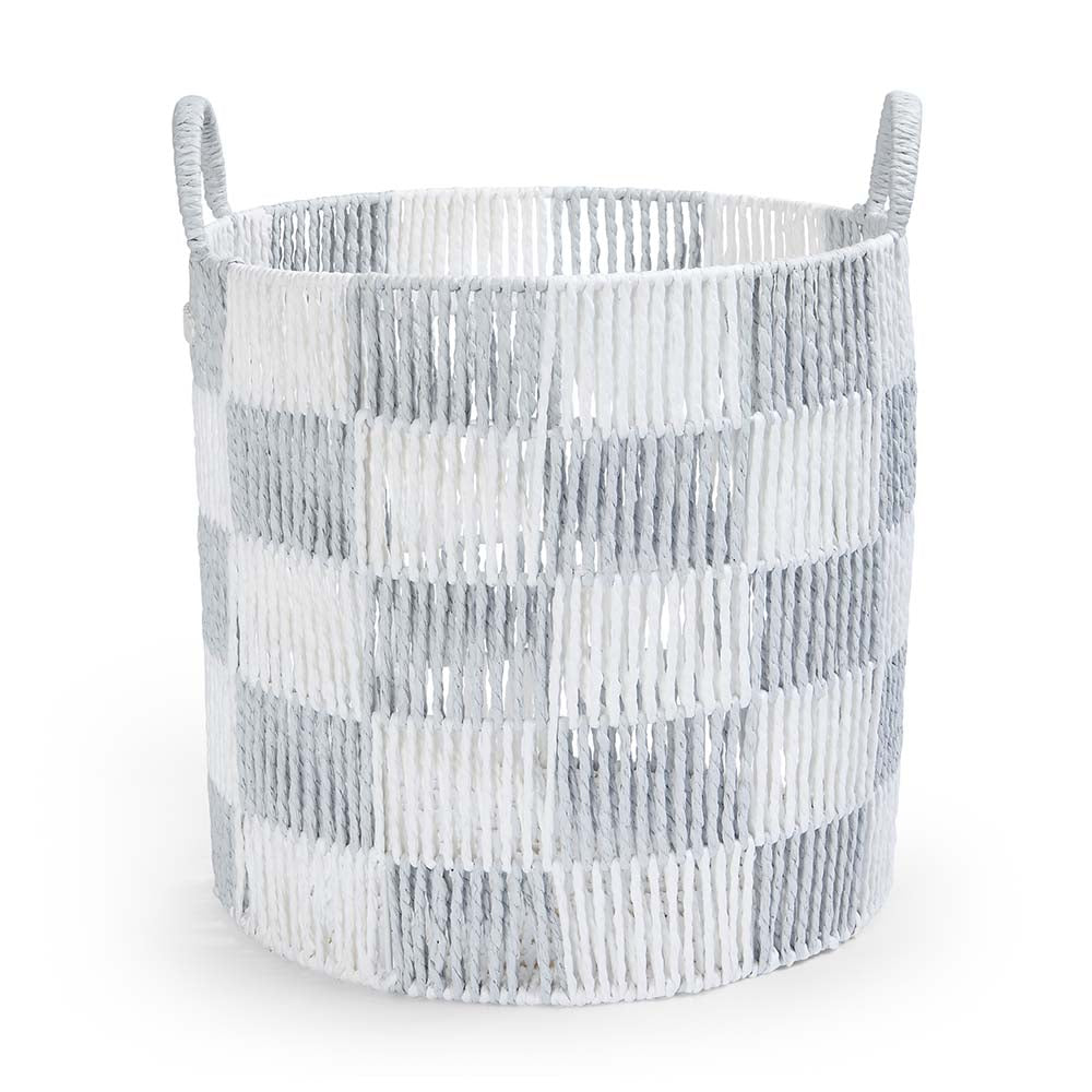 Avery Row Checkerboard Storage Basket - Large - Powder Blue