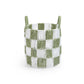 Avery Row Checkerboard Storage Basket - Small - Sage