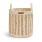 Avery Row Maize Stripe Storage Basket - Set of 3 - Natural