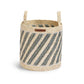 Avery Row Maize Stripe Storage Basket - Set of 3 - Natural