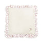 Avery Row Square Linen Frill Cushion - Pink Check