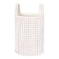 Avery Row Large Quilted Storage Basket - Anemone/Pink Check