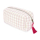 Avery Row Wash bag - Pink Check