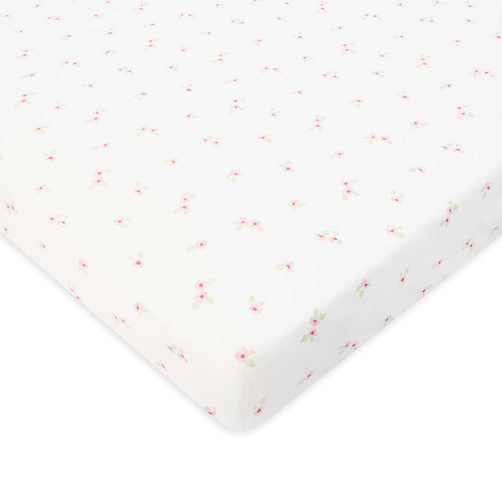 Avery Row Cotbed Fitted Sheet - Anemone