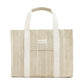 Avery Row Woven Stripe Bag - Natural