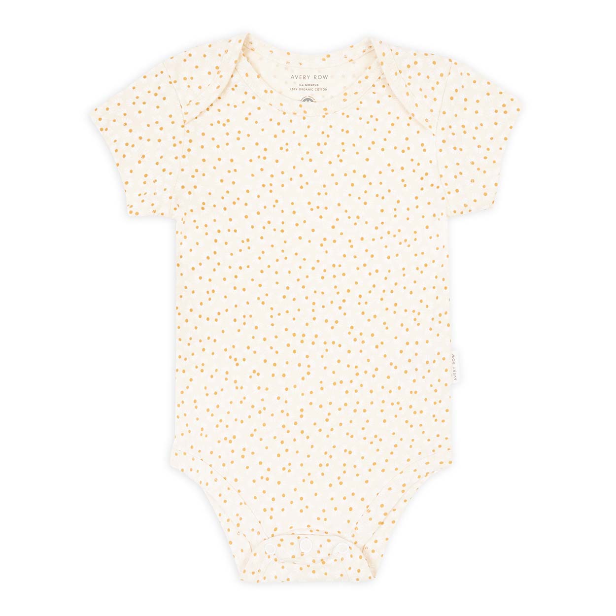 Avery Row Organic Printed Baby Bodysuit - Daisy Meadow
