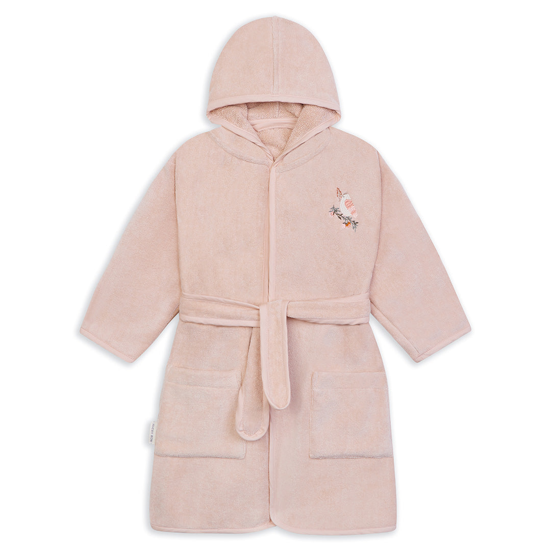 Avery Row Children's Towelling Robe - Bird