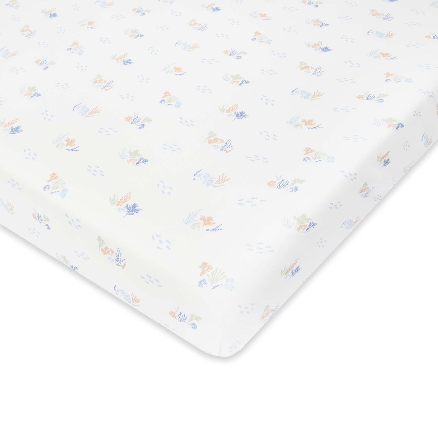 Avery Row Cotbed Fitted Sheet - Coastline