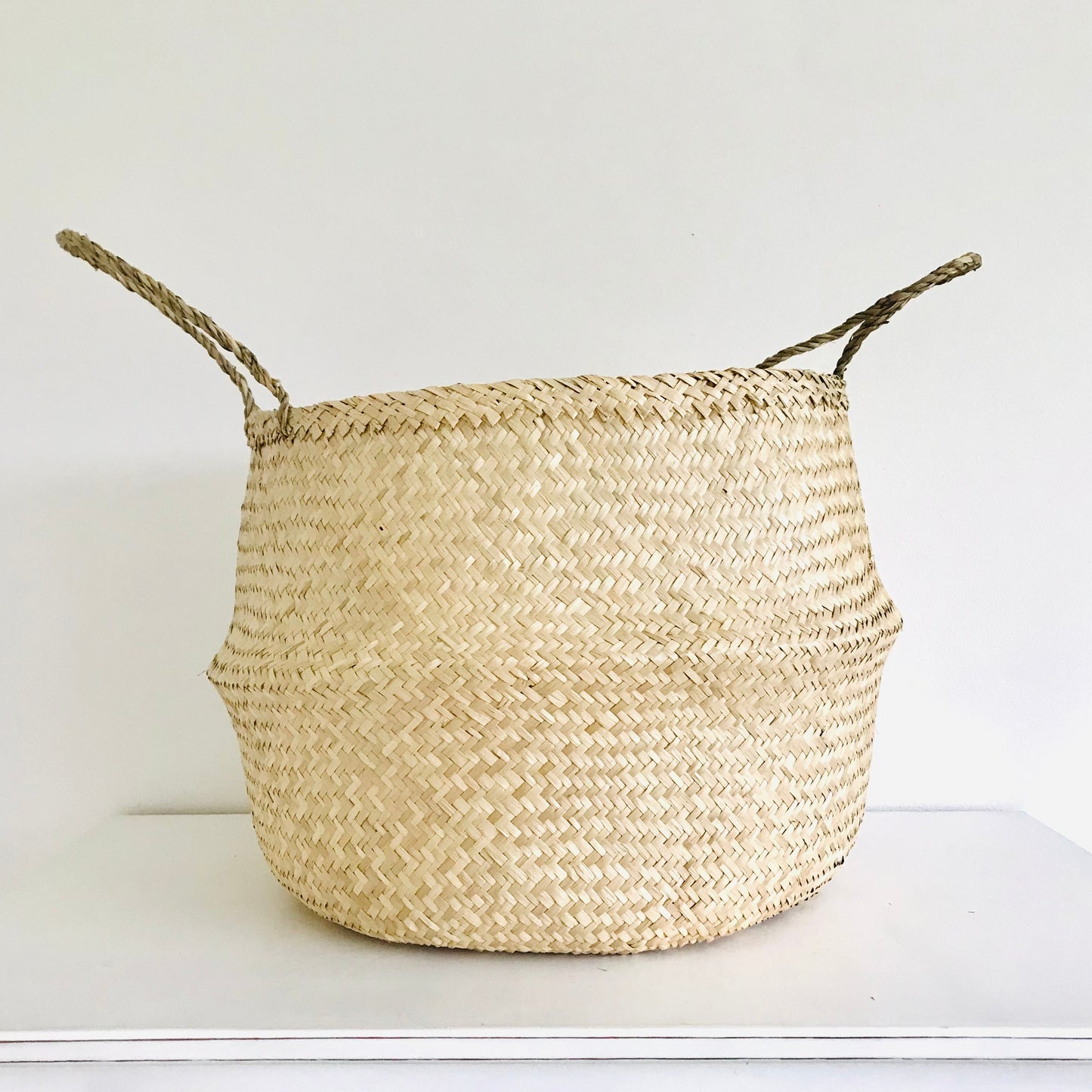 Bellybambino Plain Seagrass Basket - Extra Large