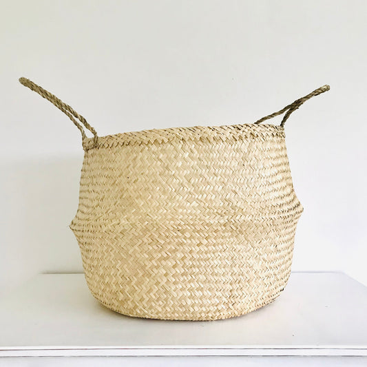 Bellybambino Plain Seagrass Basket - Extra Large