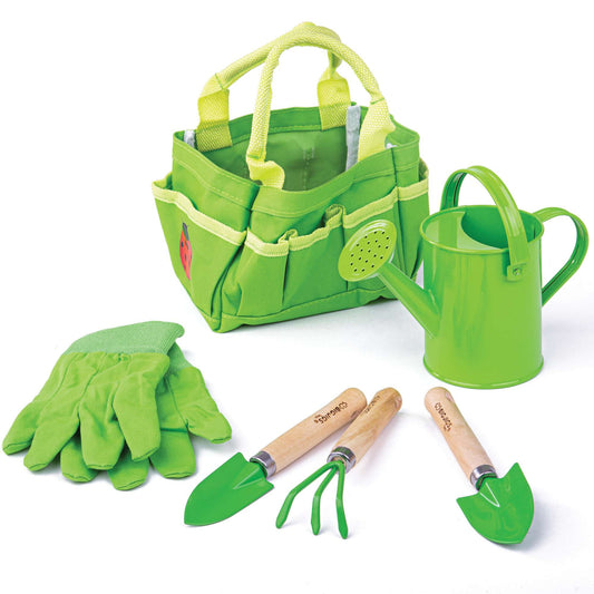 Bigjigs Small Gardening Tote Bag with Tools