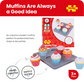 Bigjigs Wooden Toy Muffin Tray