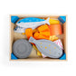 Bigjigs Wooden Meat & Fish Crate Playset