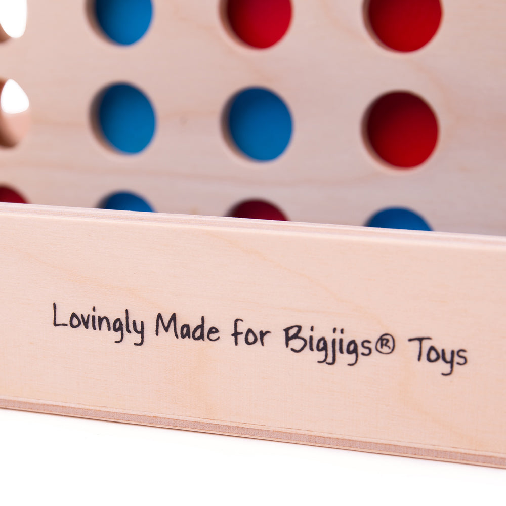 Bigjigs Wooden Four in a Row Game