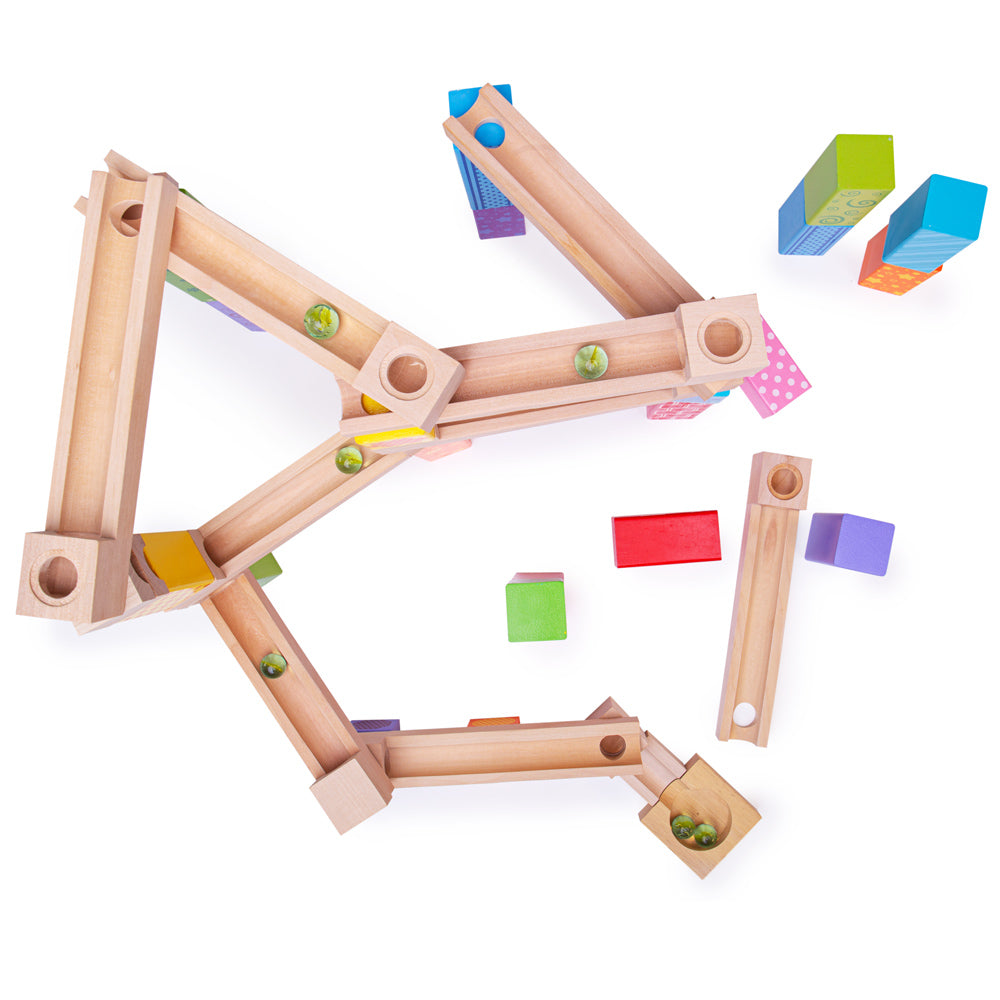 Bigjigs Wooden Marble Run Set