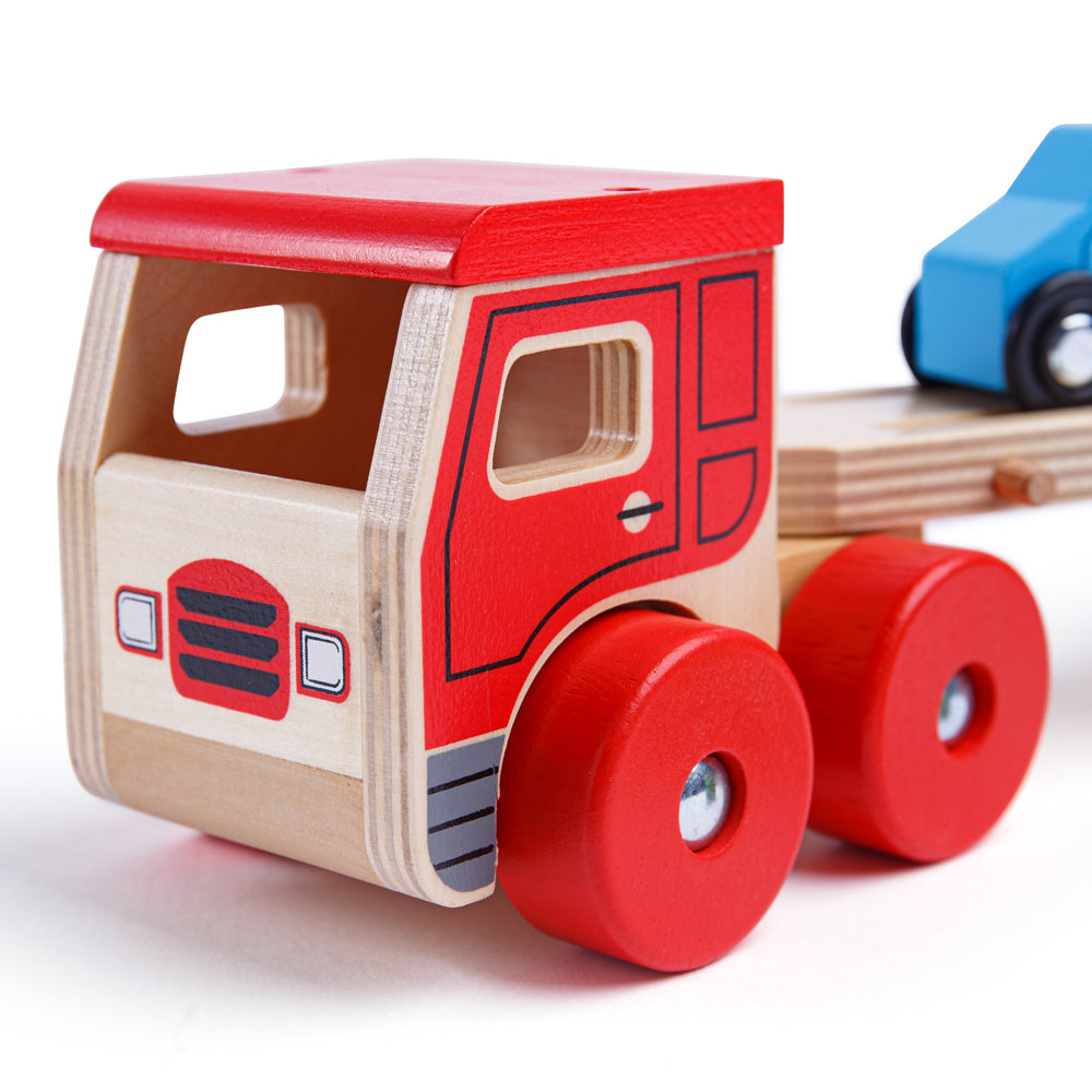 Bigjigs Wooden Toy Transporter Lorry 
