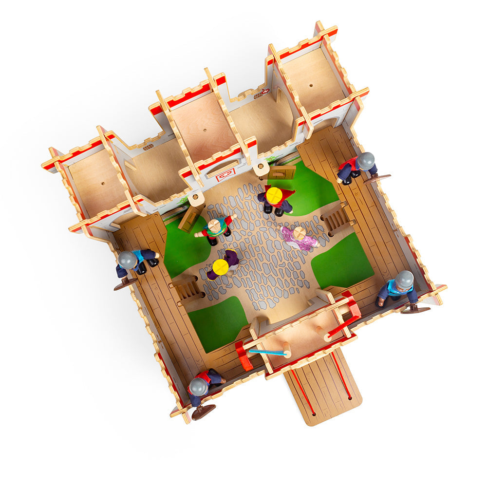 Bigjigs Wooden King George's Castle Toy Bundle