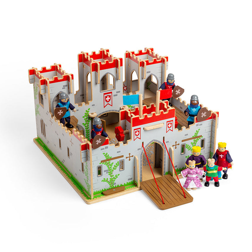 Bigjigs Wooden King George's Castle Toy Bundle