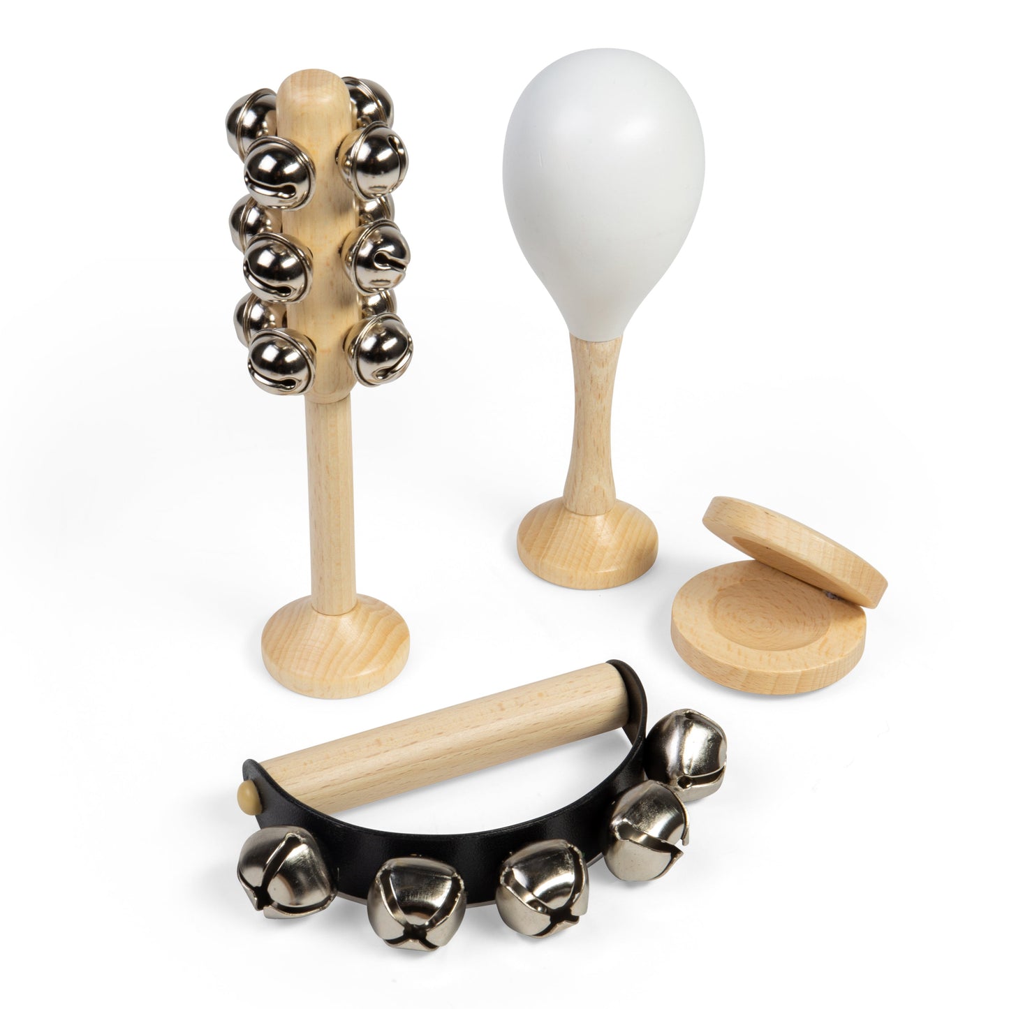 Bigjigs Wooden Natural Rhythm Makers Set
