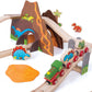 Bigjigs Rail Wooden Dinosaur Train Set