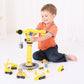 Bigjigs Rail Wooden Yellow Crane Construction Set