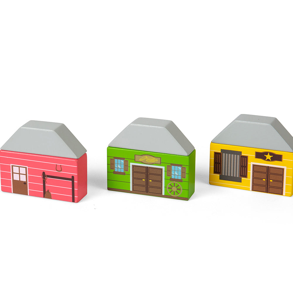 Bigjigs Wooden Wild West Train Set