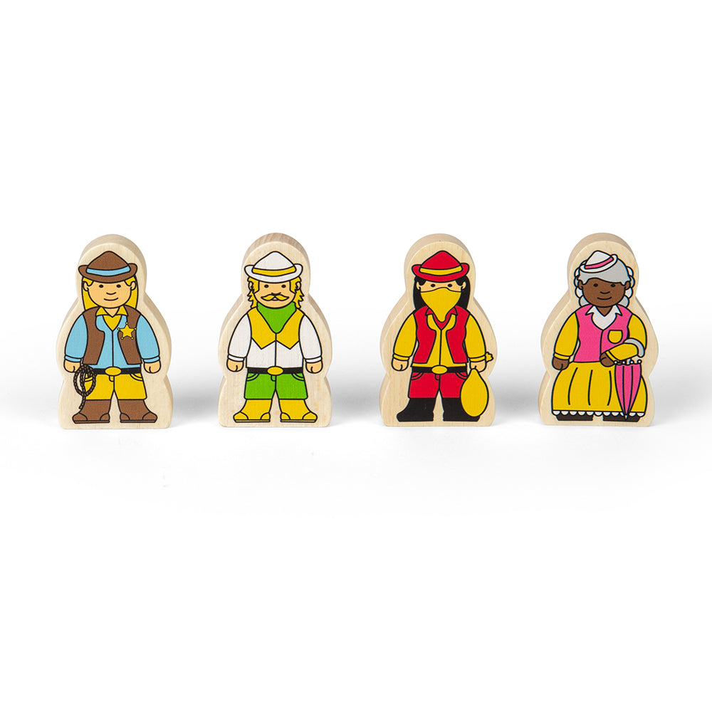 Bigjigs Wooden Wild West Train Set