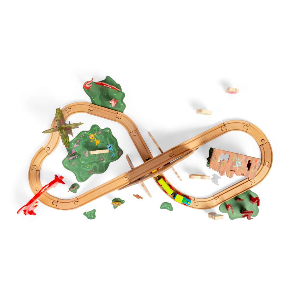 Bigjigs Wooden Monster Train Set