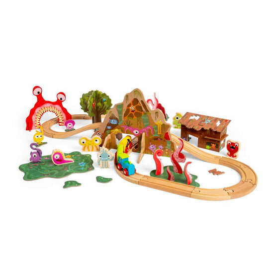 Bigjigs Wooden Monster Train Set