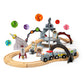 Bigjigs Wooden Space Train Set - 40 Pieces