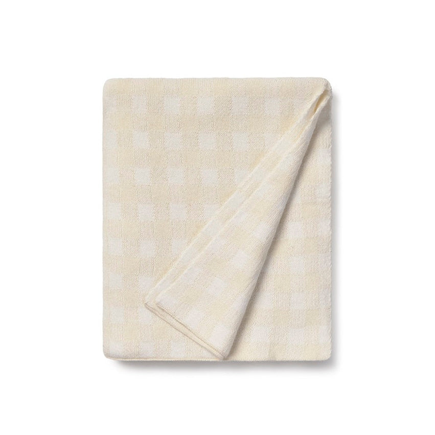 Lorena Canals Knitted Blanket - Vichy Ivory