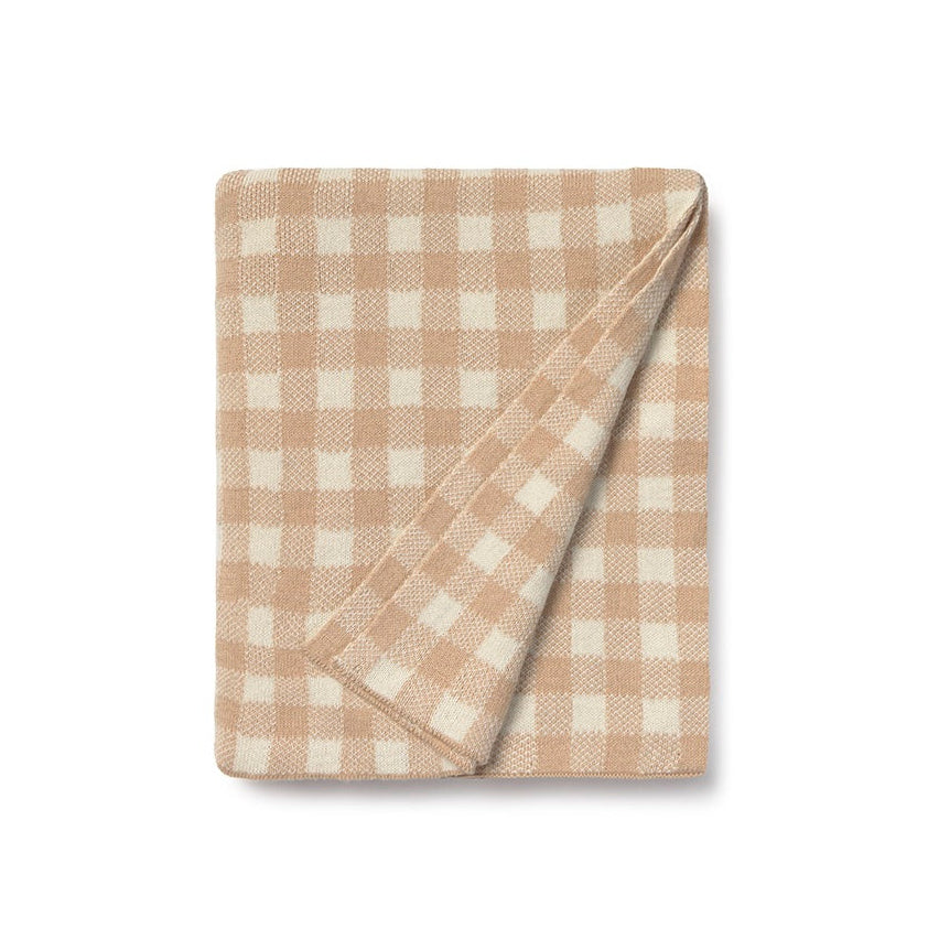 Lorena Canals Knitted Blanket - Vichy Rose